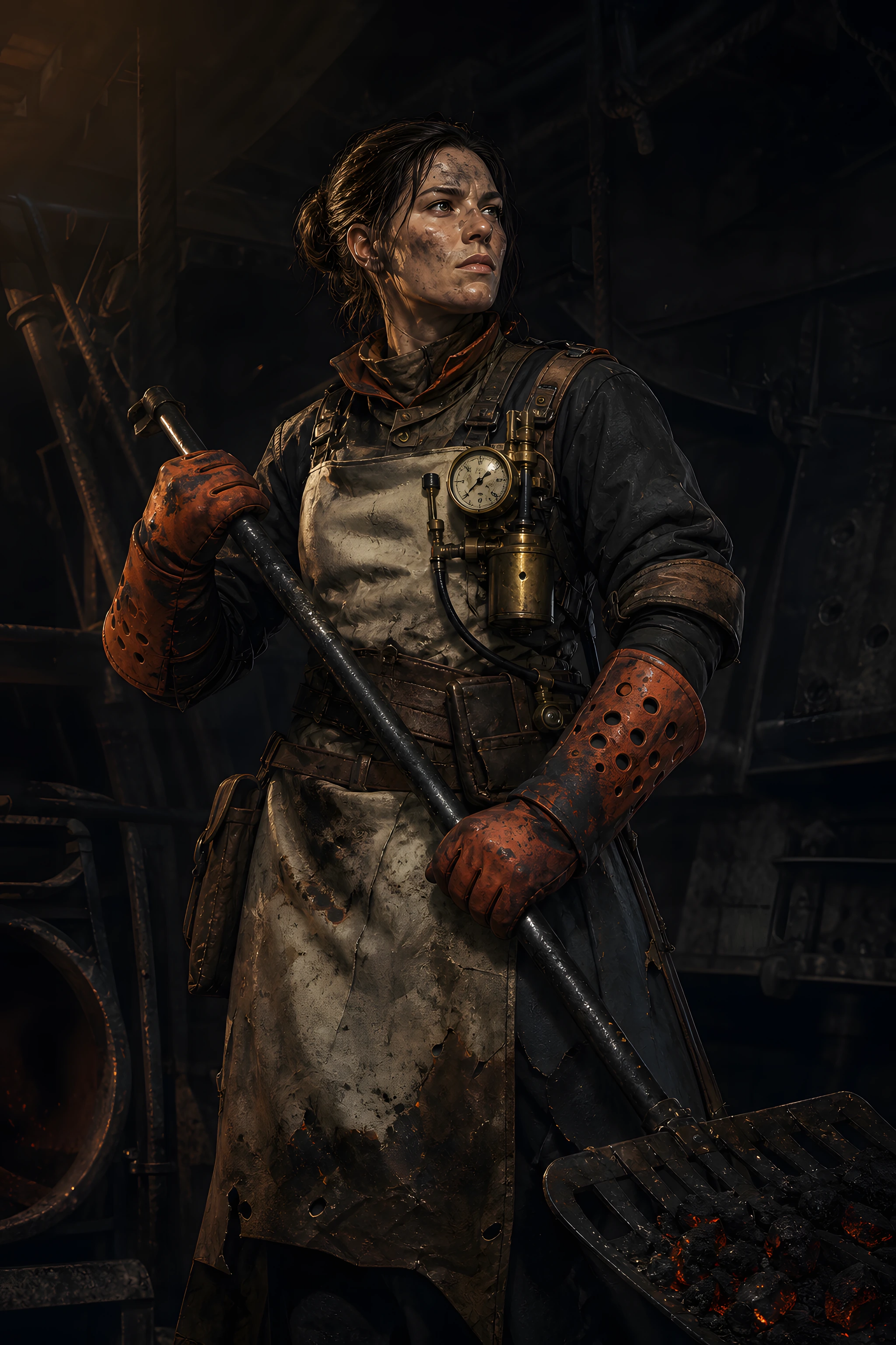 Full artwork of Ashfloor Kiln Stoker, representing the Ardent Concord.