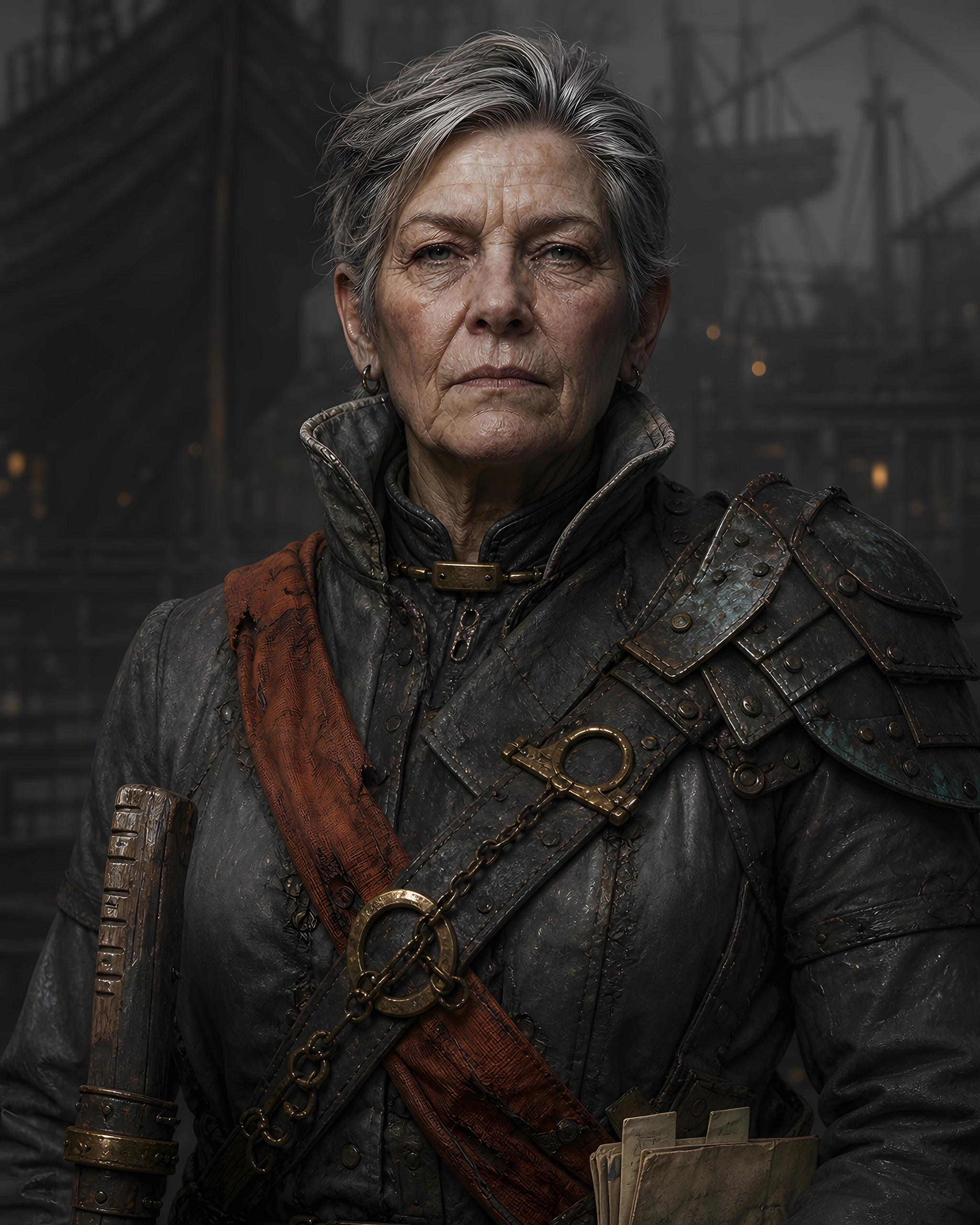 Full portrait of Marshal Yesa Corrun, woman protagonist for Ardent Concord.