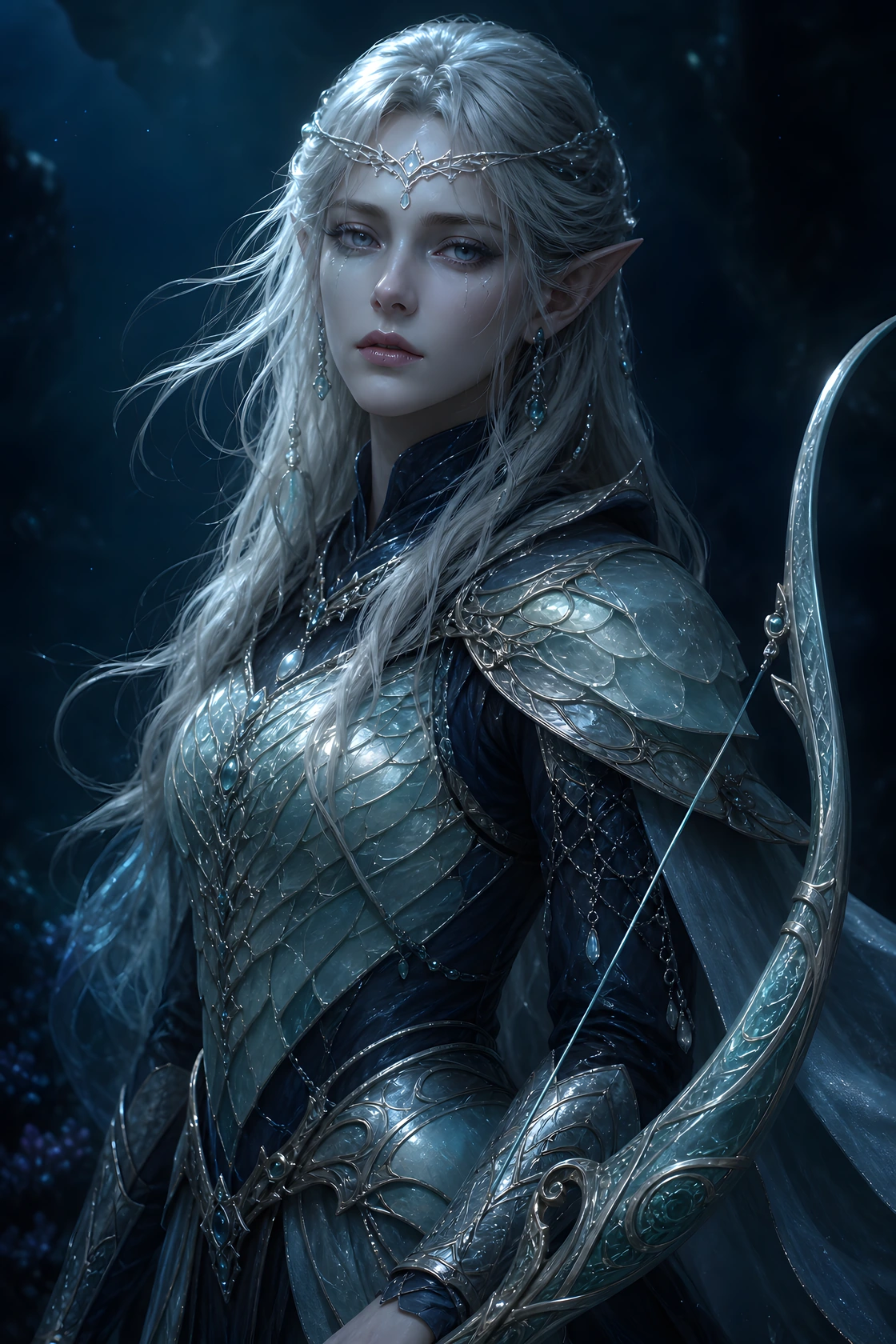 Portrait of Orrel an-Ammeloth, Halfsung, woman protagonist for Nimhara.